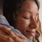 Embrace after winning trial