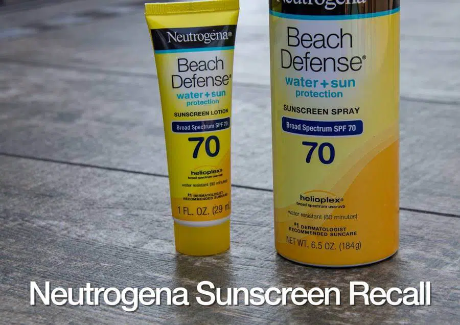 Neutrogena Sunscreen Recall