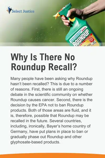No Roundup Recall