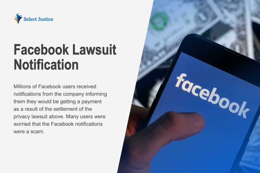 Facebook Lawsuit Notification